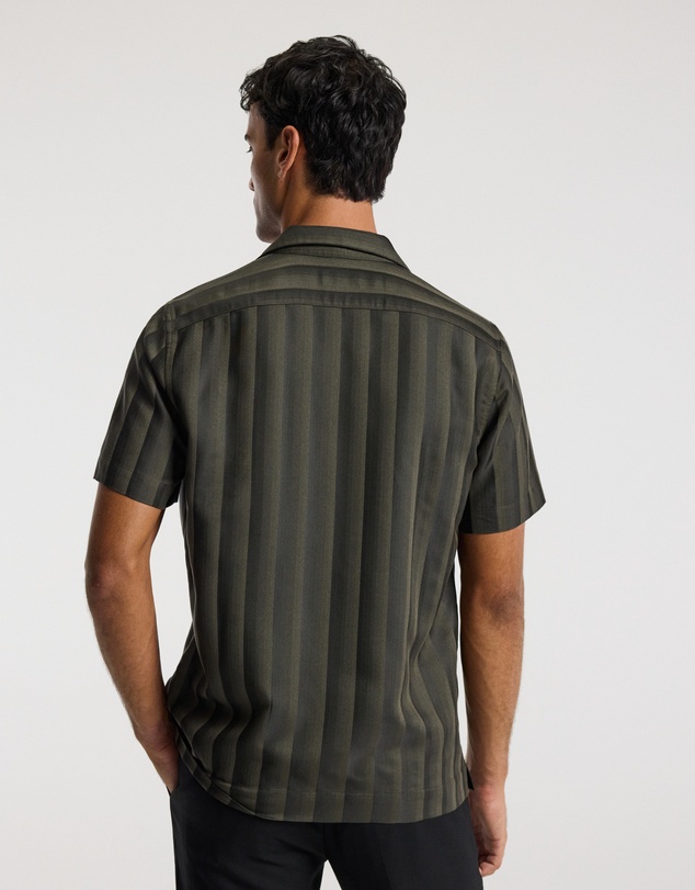 Calibre - Jacquard Stripe Shirt Khaki