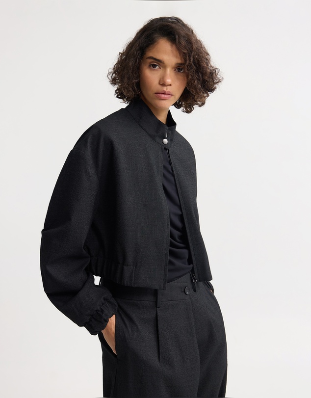Oxford - Frankie Crop Bomber Jacket