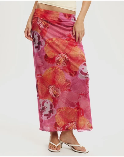 Cotton On - Mesh Midi Skirt