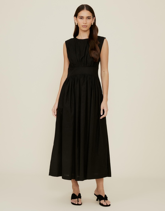 The Fated - Gallery Sleeveless Waisted Midi Dress