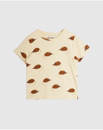 Mini Rodini - Elephant Shrew Aop SS Tee - Babies-Kids