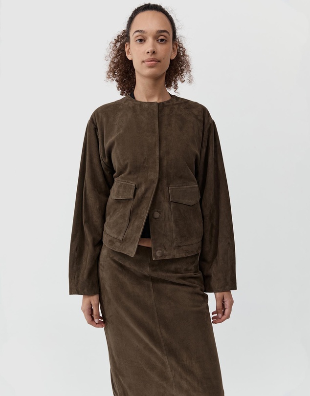 St. Agni - Suede Utility Cocoon Bomber