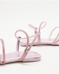 Holster - Viva Flat Strappy Sandals - Pink - Women's