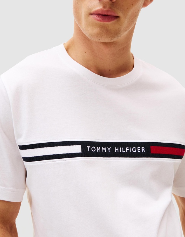 Tommy Hilfiger - Crew Neck Logo Panel T-Shirt