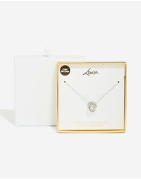 Lovisa - Waterproof Stainless Steel Cubic Zirconia Triple Circle Link Necklace