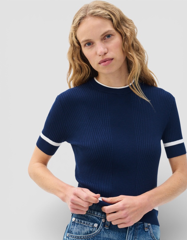 rag & bone - Kassy Rib Short Sleeve