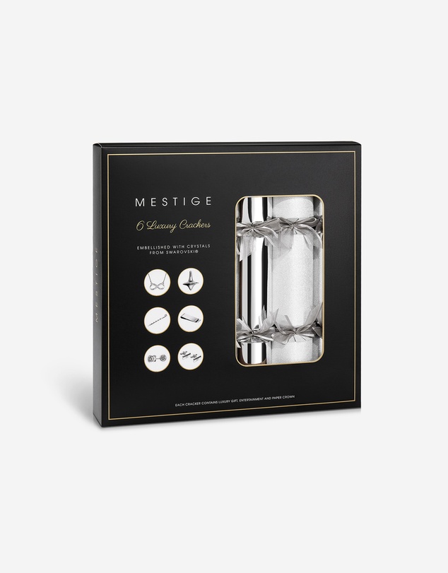 Mestige - Sustainable Christmas Crackers – Gifts Embellished with crystals by Swarovski® - Silver Dust