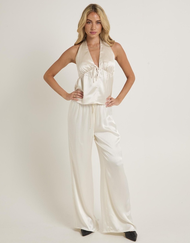 Alice In The Eve - Avery Halter Satin Top