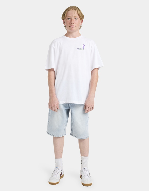 Volcom - Boys 8 to 16 Billow Denim Shorts