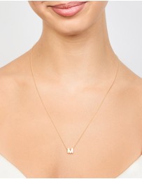 Lovisa - Gold Plated Sterling Silver Intial M Necklace