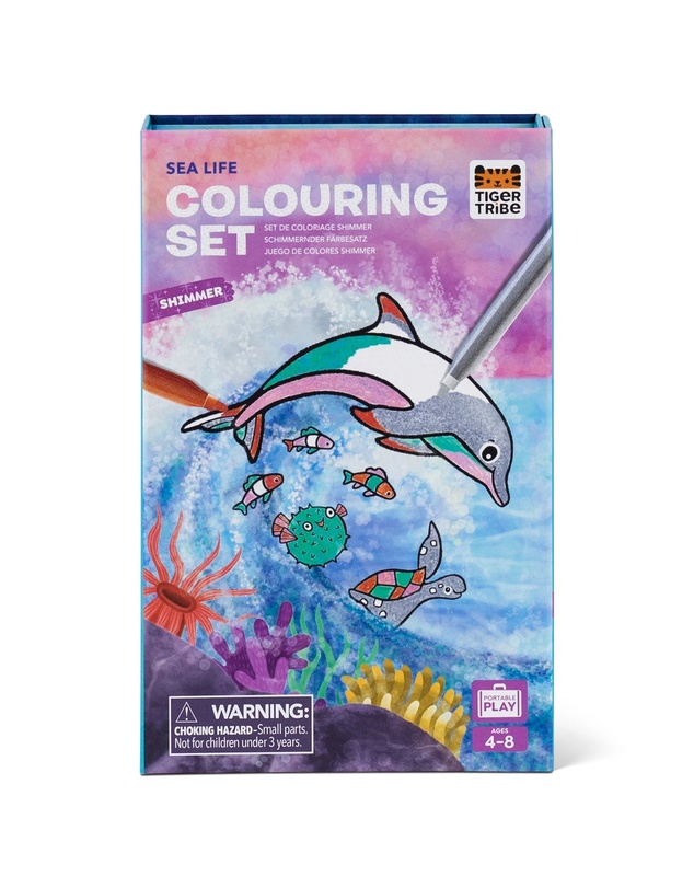 Tiger Tribe - Shimmer Colouring Set - Sea Life
