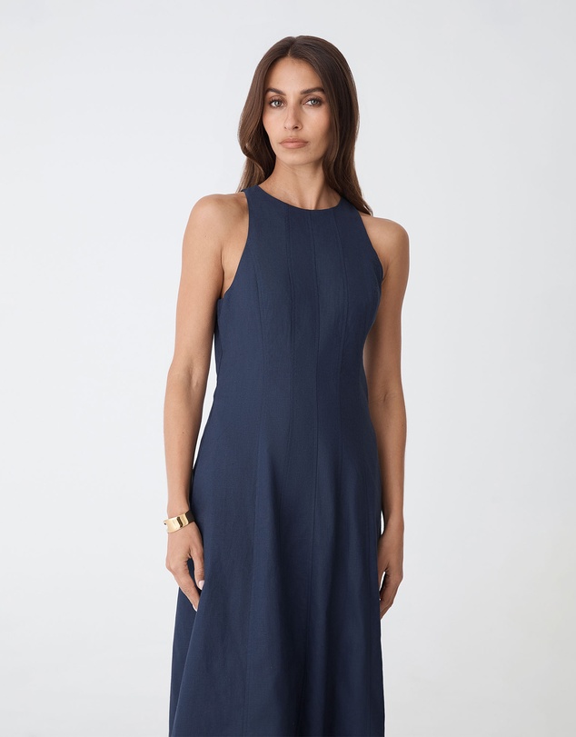 Forcast - Tory Linen Blend Panel Dress