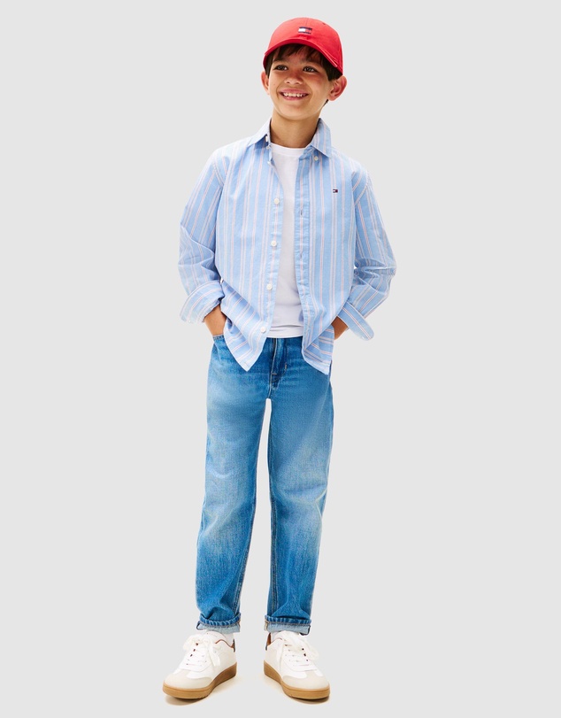 Tommy Hilfiger - Stripe Nep Fabric Shirt - Kids