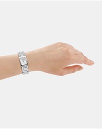 DKNY - Signature Shape Silver 17x25.5mm Silver Dial Womens Watch