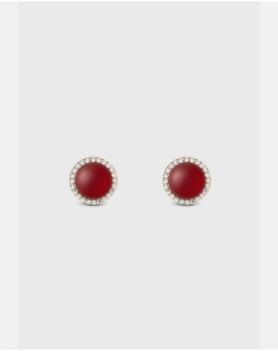 Daniel Wellington - Audrey Earrings Red Agathe
