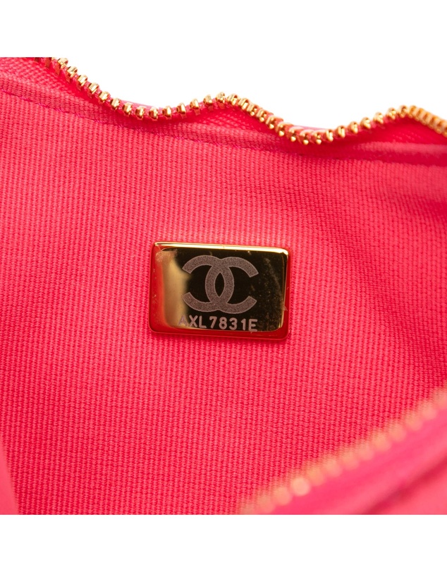 Pre-Loved by Azura Reborn - Pre-Loved Small Quilted Lambskin Chain Around Hook Hobo Bag
