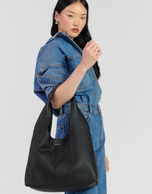 SABEN - Kip Shoulder Bag Black Lightly Milled