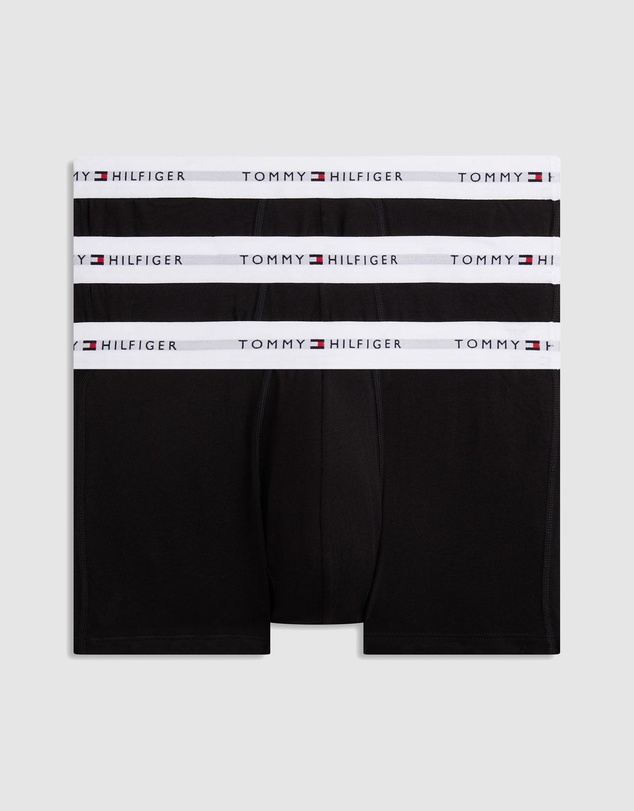 Tommy Hilfiger - 3-Pack Essential Logo Waistband Trunks