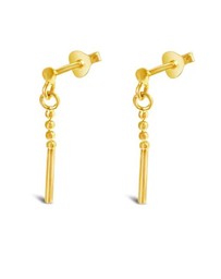 Ichu - Tiny Details Earrings, Gold
