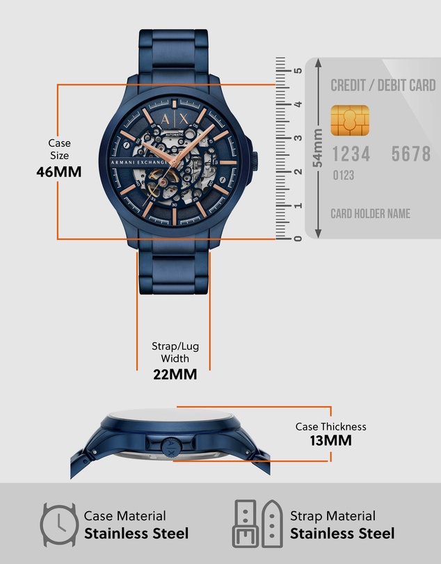 Armani Exchange - Blue Analogue Watch