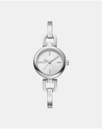 DKNY - Half Bangle Silver 26mm Silver Dial Womens Watch