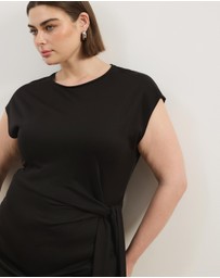 Atmos&Here Curvy - Lottie Side Tie Midi Dress