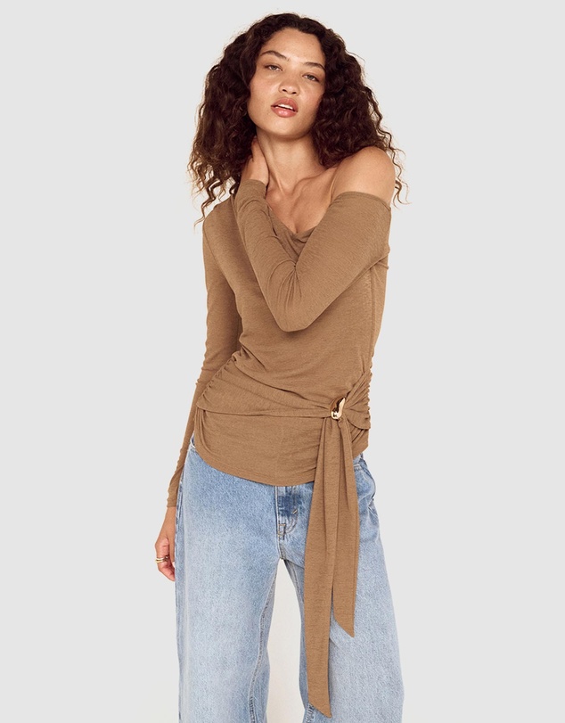 MINKPINK - Noa Assym Mesh Top