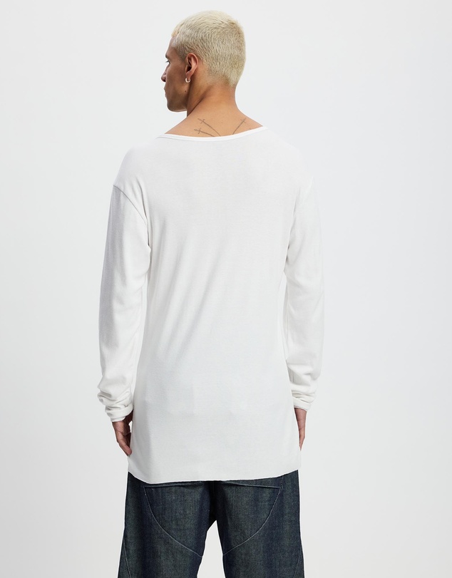 Surrounded By Ghosts - The Gypsum Slim Rib Knit Long Sleeve T-Shirt