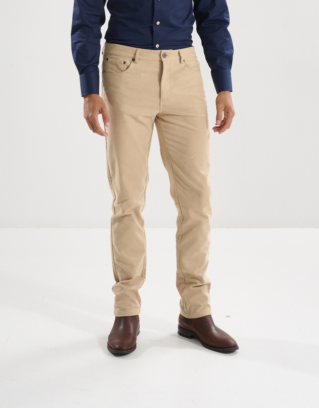 3 Wise Men - 3 Wise Men Ruxton Moleskin Trouser - Tan
