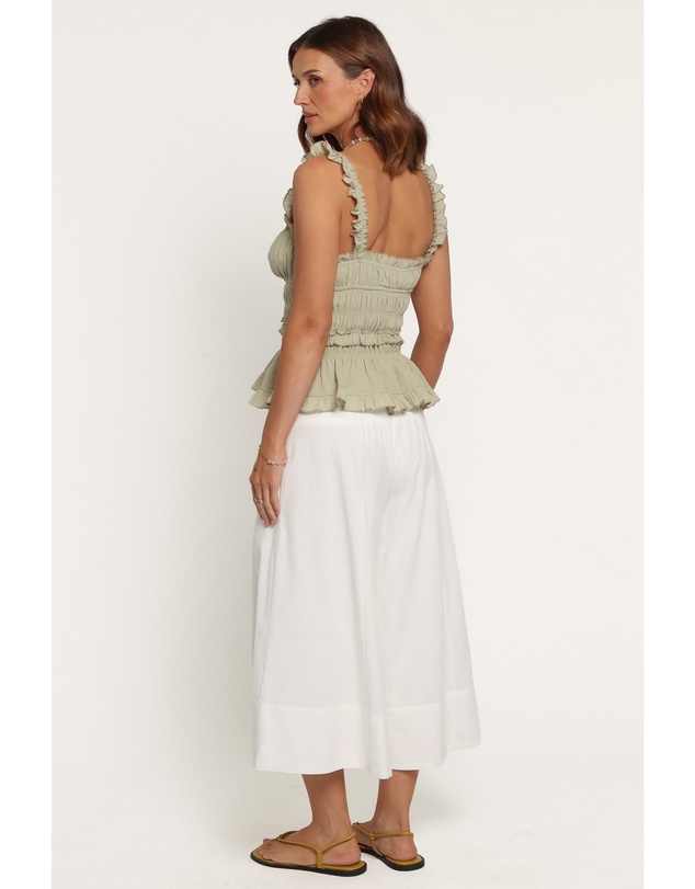 Petal & Pup - Lariah Gathered Bodice Top - Green