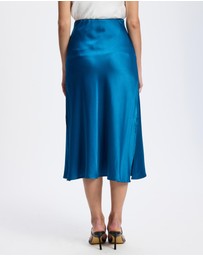 Mossée - Lily Midi Silk Skirt