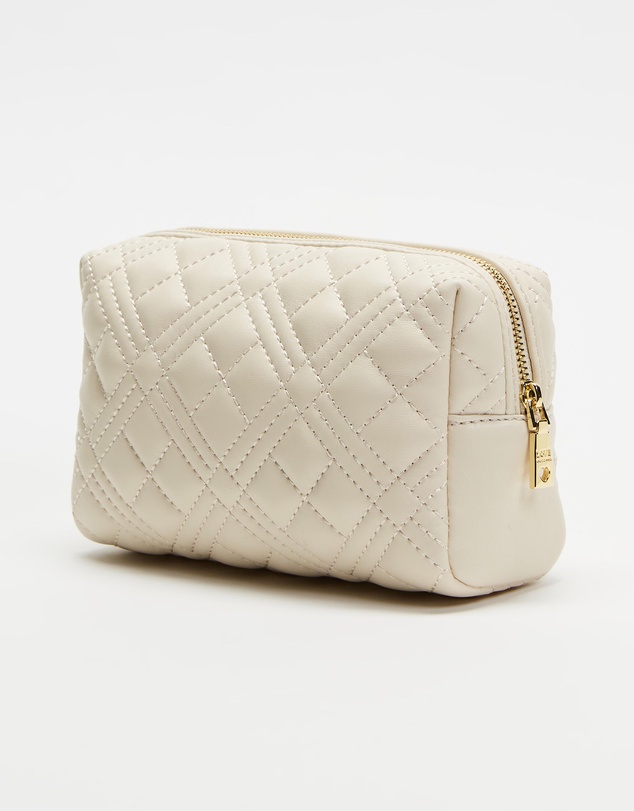 LOVE MOSCHINO - Quilted Medium Cosmetic Bag