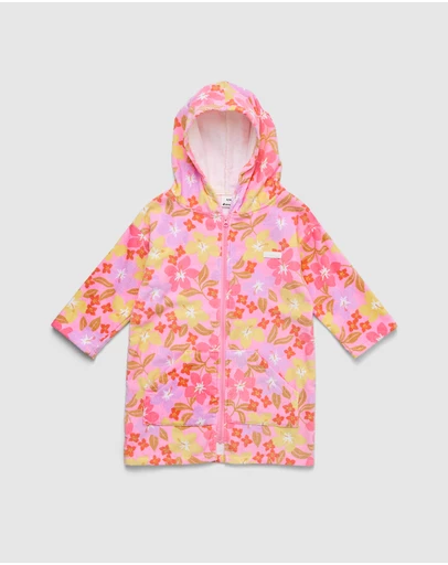 Crywolf - EVERYWHERE ZIP-UP TOWEL Hibiscus Daze