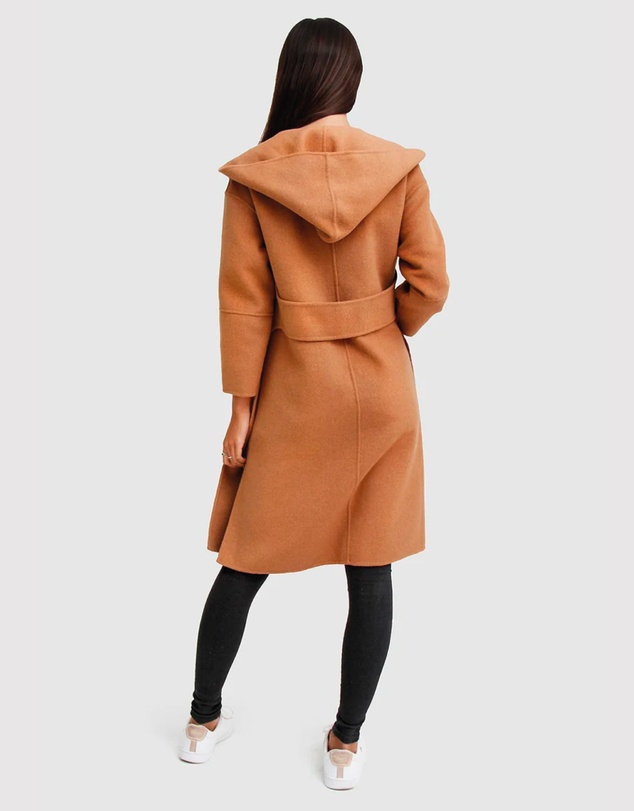 Belle & Bloom - Walk This Way Wool Blend Hooded Coat