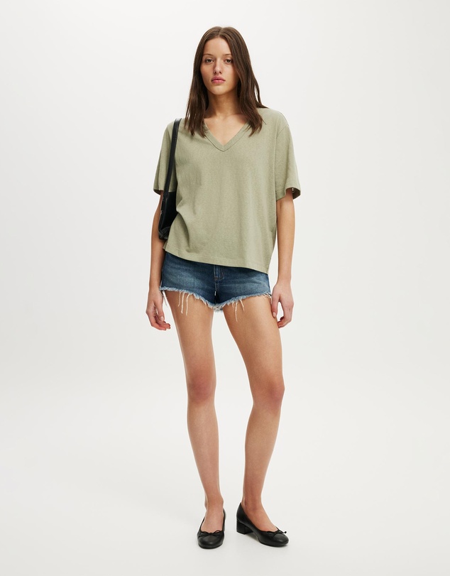Cotton On - The Slub V Neck Tee