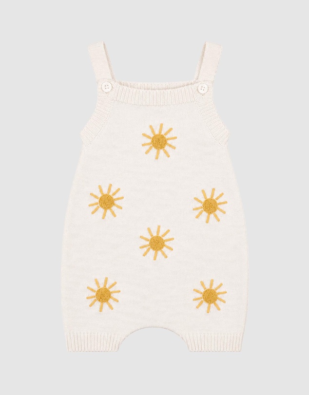 Bebe by Minihaha - Scout Organic Knit Sun Overalls - Babies