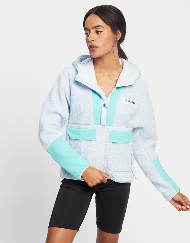 adidas Performance - Terrex Sherpa Hooded Fleece Jacket