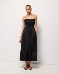 AERE - Aminta Strapless Midi Dress