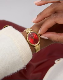 GUESS - Guess Ruby Ladies Gold Tone Analogue Watch
