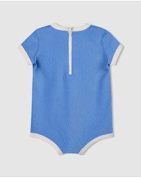 Zulu & Zephyr Mini - Mini Stripe Rib Infant Onesie - Babies-Kids