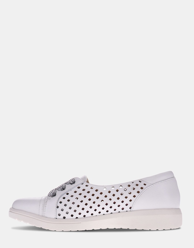 Mia Vita - Bridgette Slip-On Casual Sneaker - White Laser