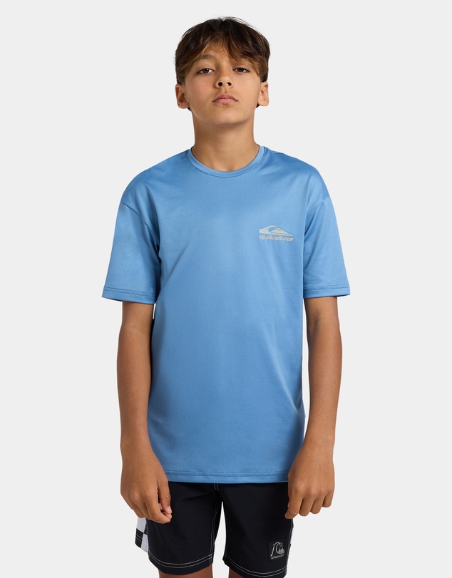 Quiksilver - Boys 8 to 16 Carbon Short Sleeve Rashguard