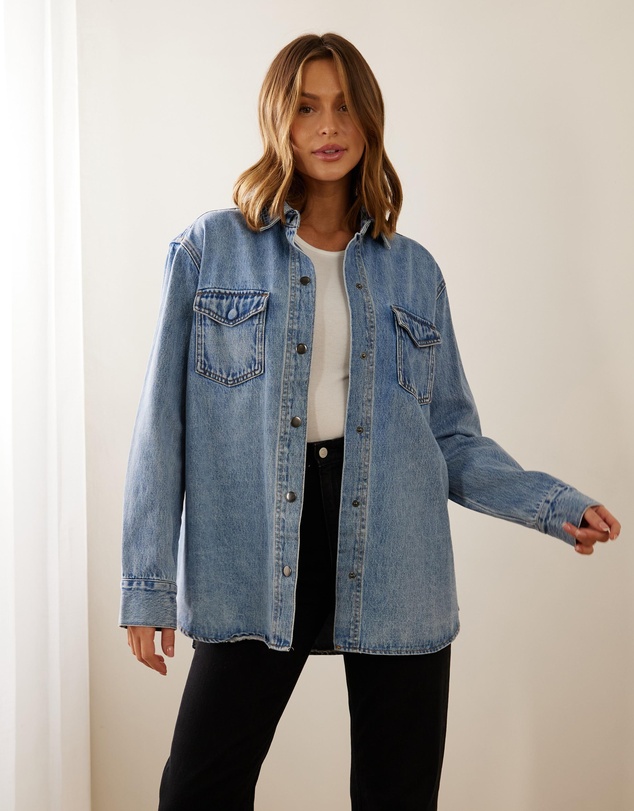 Atmos&Here - Frankie Oversize Denim Shacket