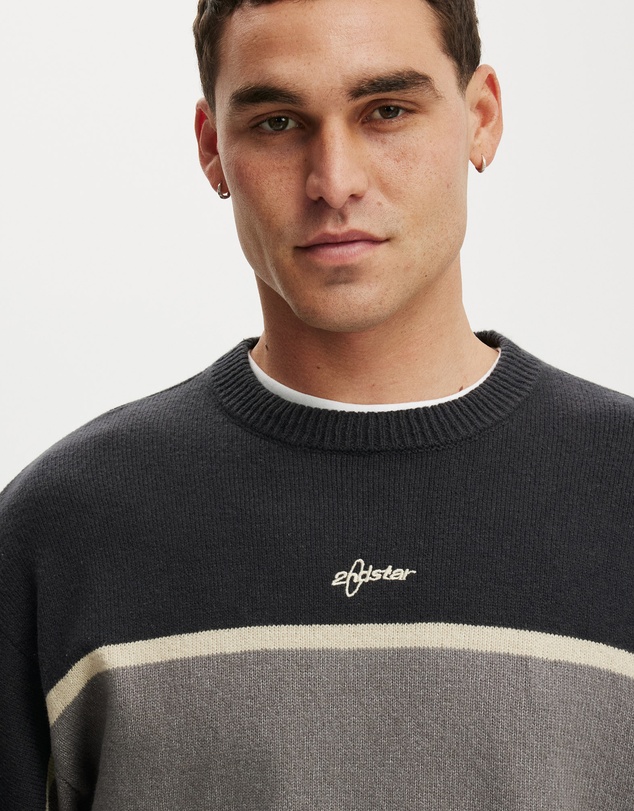 Cotton On - Panelled Crew Knit