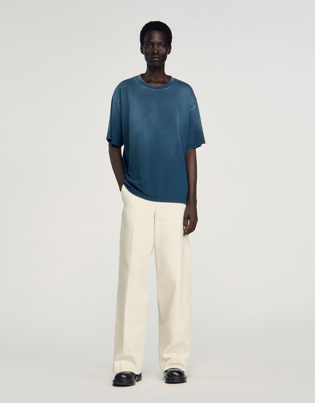 Sandro - Washed Blue Tee Shirt