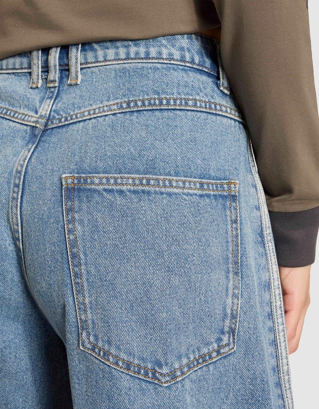 adidas Originals - High Rise Barrel Leg Denim Pants