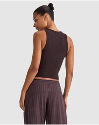 TALA - 365 Rib Logo Racer Tank