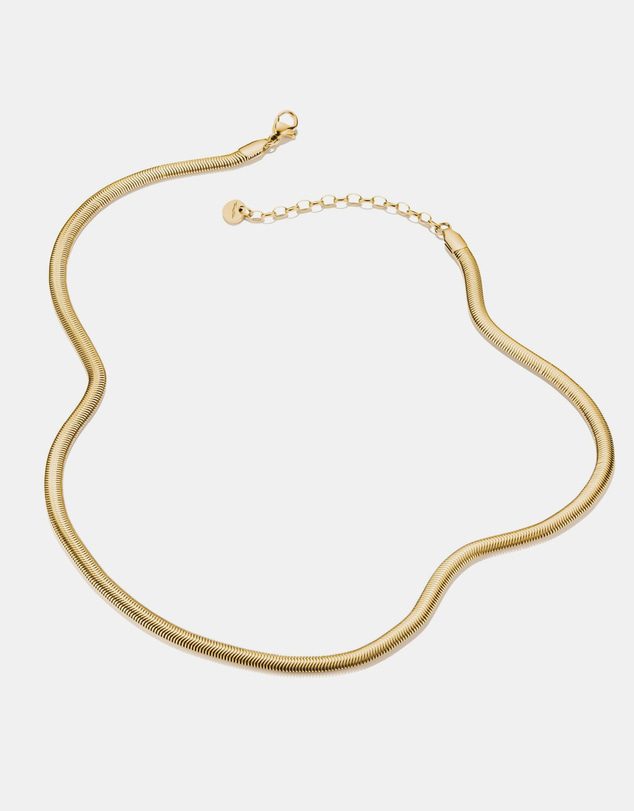 THOMAS SABO - Gold-Tone Stainless Steel Snake Chain Necklace 4mm