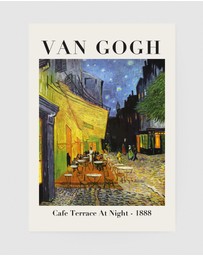 Inka Arthouse - Cafe Terrace by Van Gogh Art Print