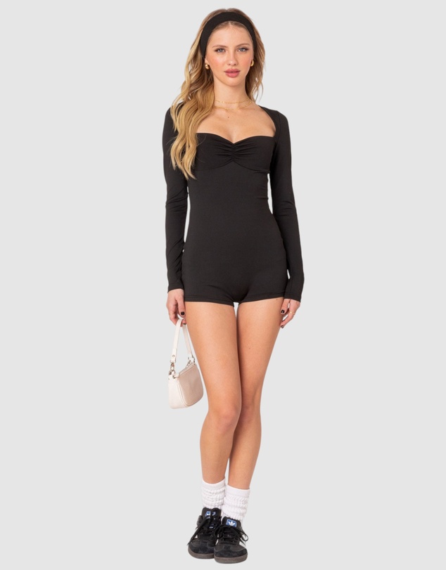 EDIKTED - Sugar Long Sleeve Romper